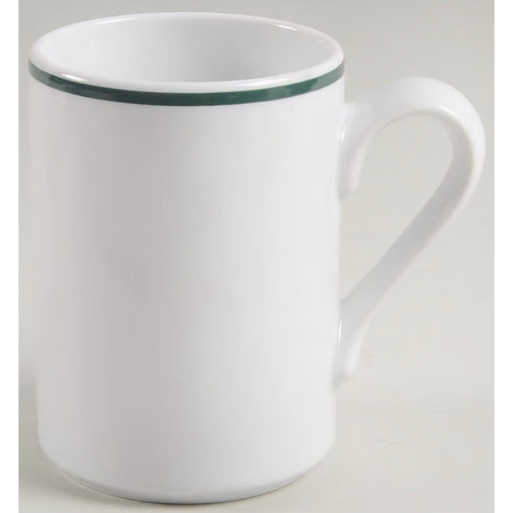 Dansk Bistro Christianshavn Green Mugs Set 8  Portugal 4 1/4" Tall